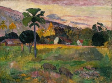 Artworks by 350 Famous Artists Painting - Haere Mai Paul Gauguin landscape